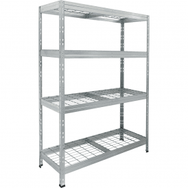 1200kg Galvanised Steel Boltless Shelving 4 Level 450D x 1800H mm