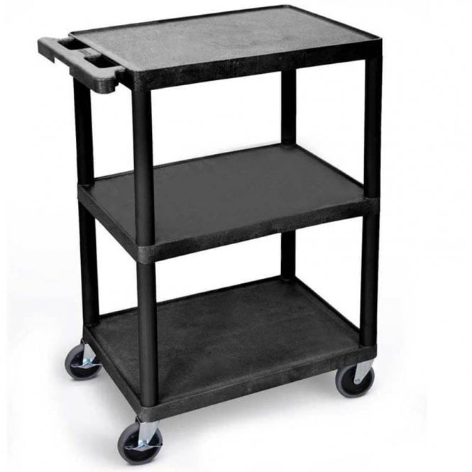 150kg 3 Shelf Plastic Service Trolley