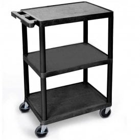 150kg 3 Shelf Plastic Service Trolley
