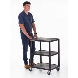 150kg 3 Shelf Plastic Service Trolley