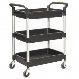 150kg Plastic 3 Deep Tray Trolley