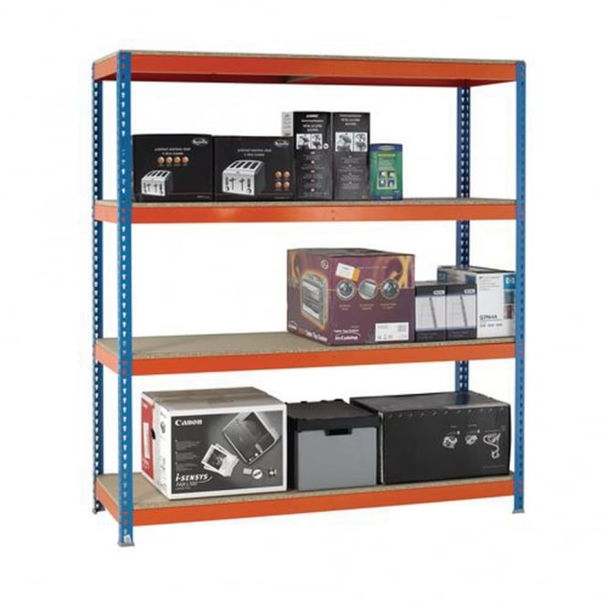 1600kg Boltless Steel Shelving 4 Level 2400W x 2000H mm