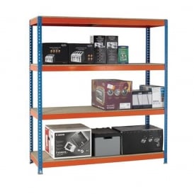 1600kg Boltless Steel Shelving 4 Level 2400W x 2000H mm