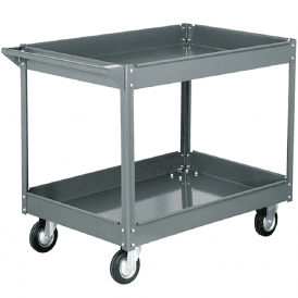 2 Shelf Steel Deep Tray Trolley 250kg