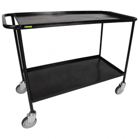 2 Shelf Steel Tray Trolley 1200L x 450W 300kg