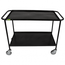 2 Shelf Steel Tray Trolley 1200L x 450W 300kg