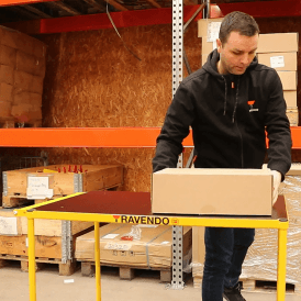 2 Shelf Steel Tray Trolley with Brake 1100 x 700mm 500kg