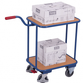 2 Shelf Trolley With Push Handle 250kg