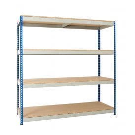 2000kg Steel Rivet Boltless Shelving 4 Level 1830W x 1830H mm