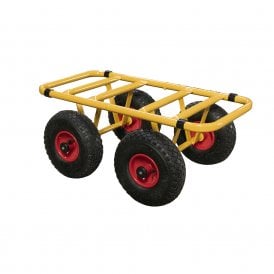 300kg Steel Dolly Pneumatic Wheels 750L x 380W mm