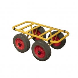 300kg Steel Dolly Puncture Proof Wheels 750L x 380W mm