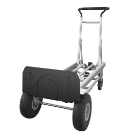 4-in-1 Aluminium Convertible Sack Truck Puncture Proof Wheels 360kg