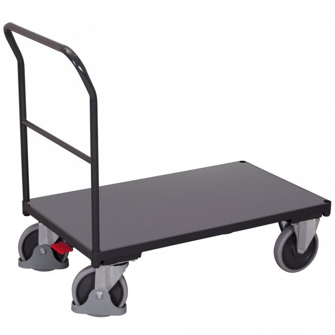 400kg Platform Trolley with Wood Deck and Brake