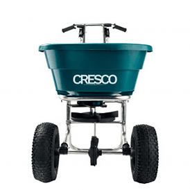 53kg Stainless Steel Salt Spreader with Pneumatic Wheels