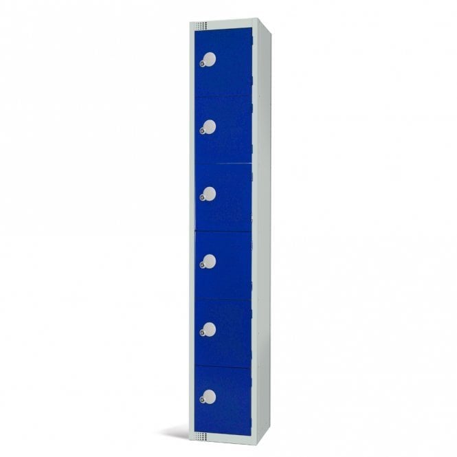 6 door Contract Lockers with Cam/Key Lock - 300 x 300mm