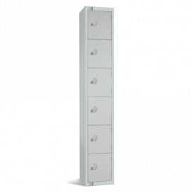 6 door Contract Lockers with Cam/Key Lock - 300 x 300mm
