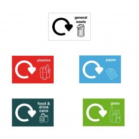 60lt Recycling Bins Set of 3