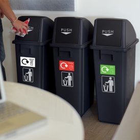 60lt Recycling Bins Set of 3