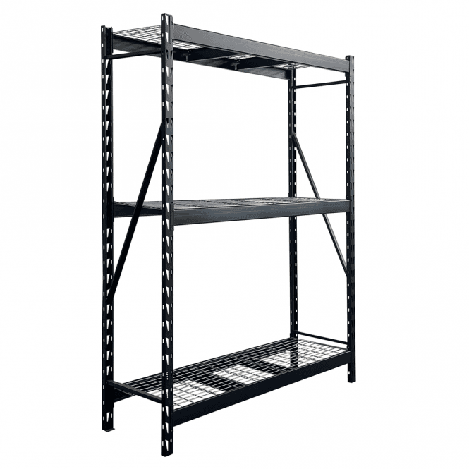 650kg Boltless Steel Shelving 3 Mesh Shelves 610D x 1980H mm