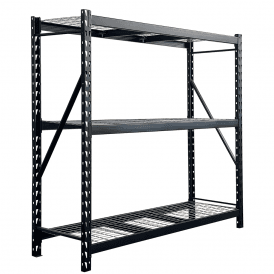 650kg Boltless Steel Shelving 3 Mesh Shelves 610D x 1980H mm