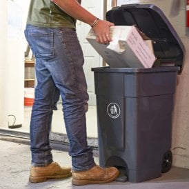70lt Plastic Mobile Pedal Bin