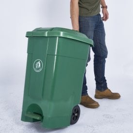 70lt Plastic Mobile Pedal Bin