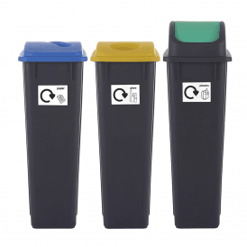 90lt Recycling Bins Set of 3