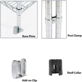 Accessories for Chrome Wire Shelving
