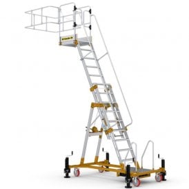 Aluminium Cantilever Adjustable Work Platform 9, 11 & 15 Tread