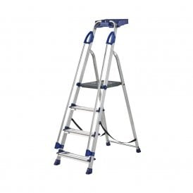 Aluminium Folding Platform Step Ladders 4-7 Tread EN131 Professional