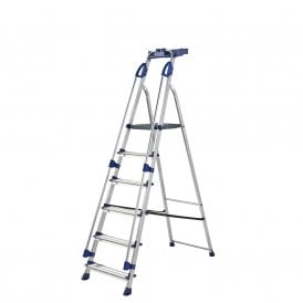 Aluminium Folding Platform Step Ladders 4-7 Tread EN131 Professional