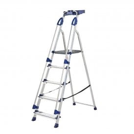 Aluminium Folding Platform Step Ladders 4-7 Tread EN131 Professional