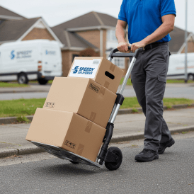Aluminium Folding Sack Truck Heavy Duty with Pneumatic Wheels 250kg