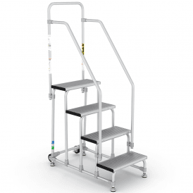 Aluminium Mobile Push-Pull Steps 2-4 Tread