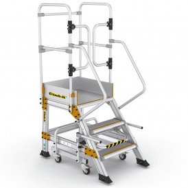 Aluminium Mobile Safety Steps 3-7 Tread With Safety Lock