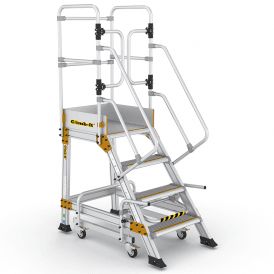 Aluminium Mobile Safety Steps 3-7 Tread With Safety Lock