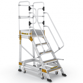 Aluminium Mobile Safety Steps 3-7 Tread With Safety Lock