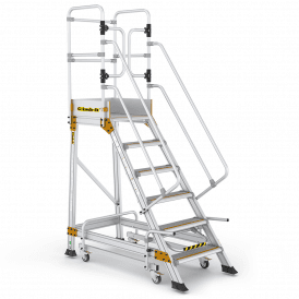 Aluminium Mobile Safety Steps 3-7 Tread With Safety Lock