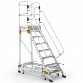 Aluminium Mobile Safety Steps 3-7 Tread With Safety Lock