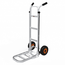 Aluminium Sack Truck Fixed & Folding footplate With or Without Skids 300kg