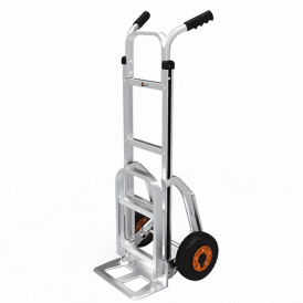 Aluminium Sack Truck Fixed & Folding footplate With or Without Skids 300kg
