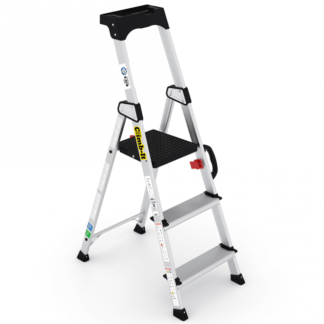 Aluminium Step Ladders 3-7 Tread with Carry Handle