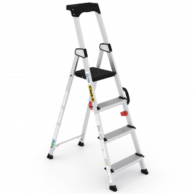 Aluminium Step Ladders 3-7 Tread with Carry Handle