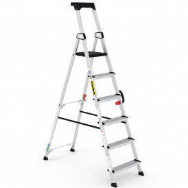 Aluminium Step Ladders 3-7 Tread with Carry Handle