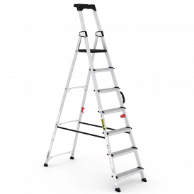 Aluminium Step Ladders 3-7 Tread with Carry Handle