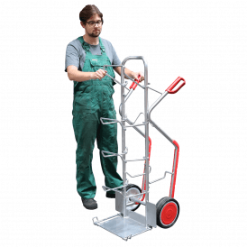 Aluminium Water Bottle Sack Truck 200kg 7 Bottles
