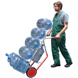 Aluminium Water Bottle Sack Truck 200kg 7 Bottles