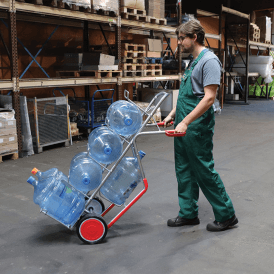 Aluminium Water Bottle Sack Truck 200kg 7 Bottles