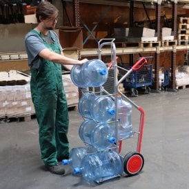 Aluminium Water Bottle Sack Truck 200kg 7 Bottles