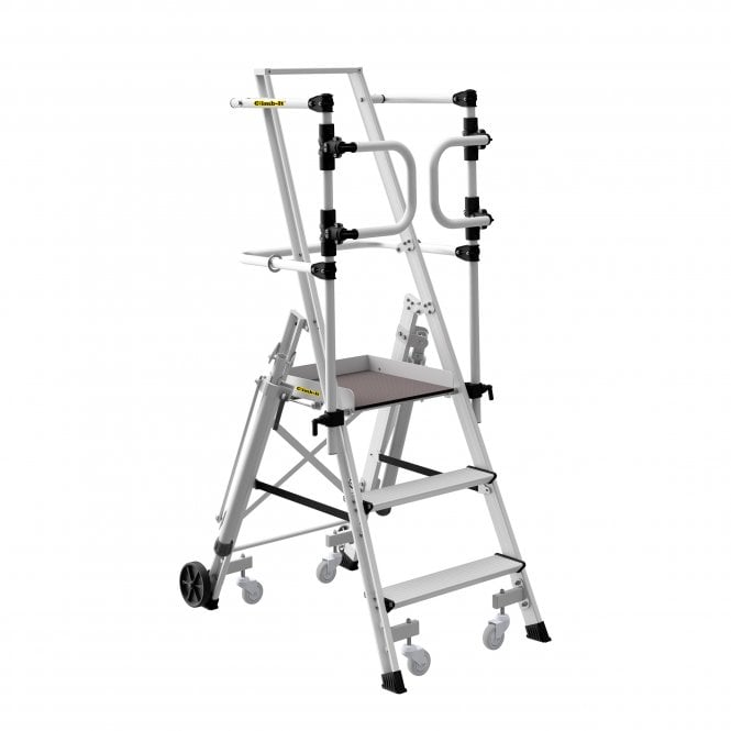 Aluminium Weight Reactive Mobile Podium Steps 3 - 8 Tread